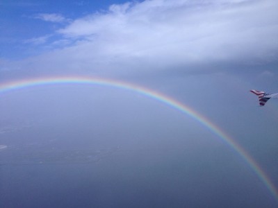rainbow plane